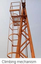 Climbing Mechanism of Hammerhead Tower Crane